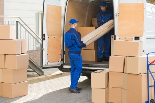 Local man and van moving furniture in Belgravia