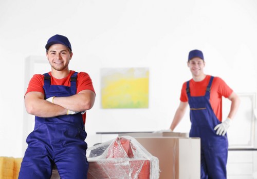 Moving truck service for a Belgravia townhouse relocation