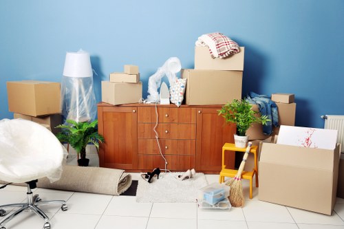 Packing and loading household furniture for a Belgravia home relocation