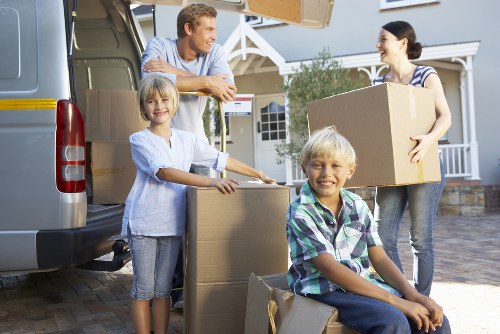 Professional piano movers planning access in central London