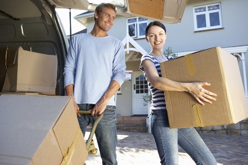 Furniture dismantling and careful packing for an office relocation
